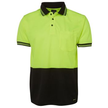 Jb's Hi Vis S/S Traditional Polo