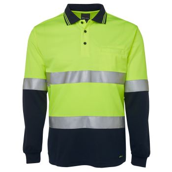 JB's Hi Vis L/S (D+N) Traditional Polo