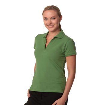 Winning Spirit Ladies’ Cotton Pique Knit Short Sleeve Polo